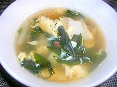 エコ！　椎茸の軸で‘たまご’スープ